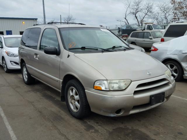 4N2ZN15T42D808376 - 2002 NISSAN QUEST GXE TAN photo 1