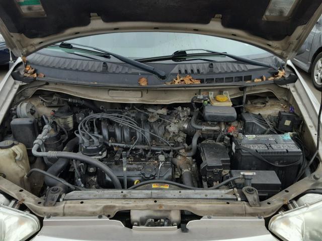 4N2ZN15T42D808376 - 2002 NISSAN QUEST GXE TAN photo 7