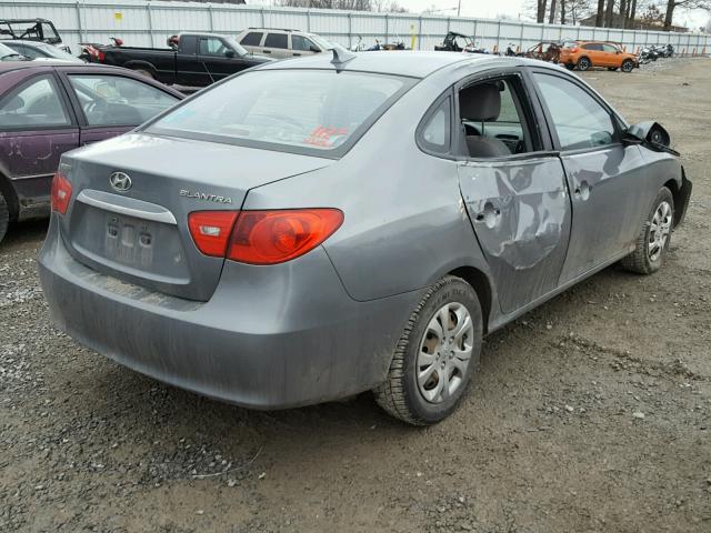 KMHDU4AD5AU970270 - 2010 HYUNDAI ELANTRA BL CHARCOAL photo 4