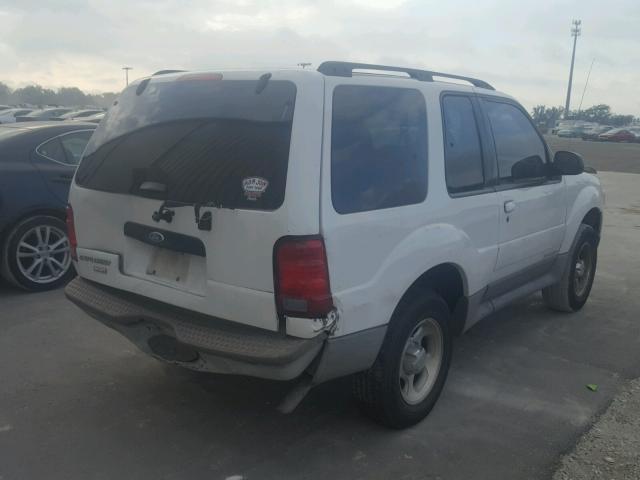 1FMYU60EX1UC79257 - 2001 FORD EXPLORER S WHITE photo 4