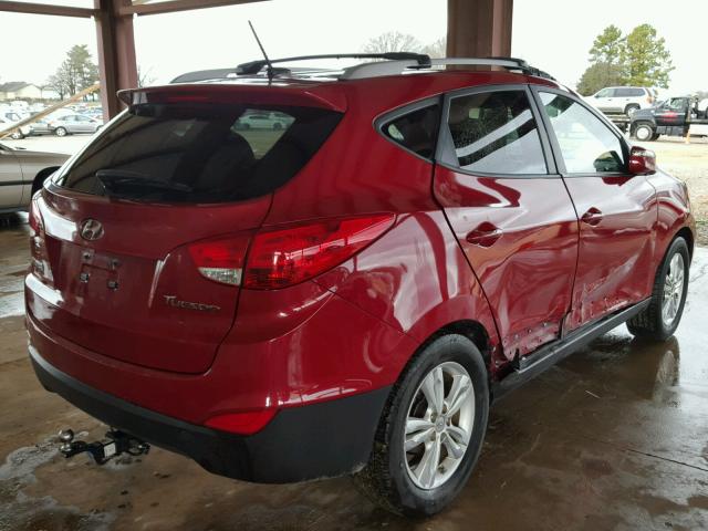 KM8JU3AC2DU728352 - 2013 HYUNDAI TUCSON GLS RED photo 4