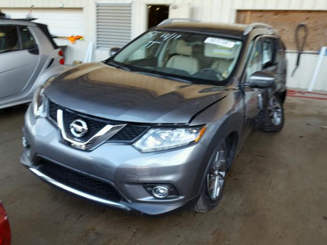 JN8AT2MT1GW022502 - 2016 NISSAN ROGUE S GRAY photo 2