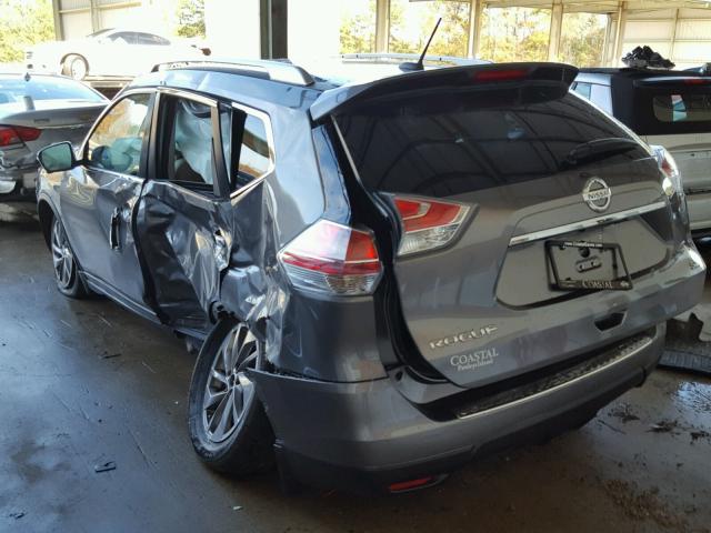 JN8AT2MT1GW022502 - 2016 NISSAN ROGUE S GRAY photo 3