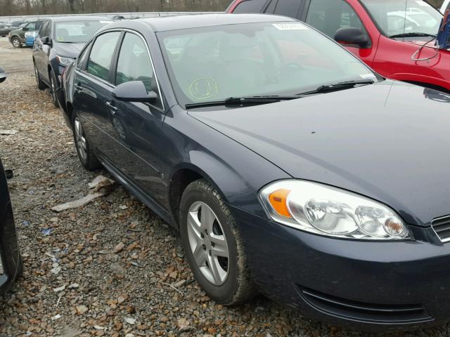 2G1WB57K691108111 - 2009 CHEVROLET IMPALA LS BLUE photo 1