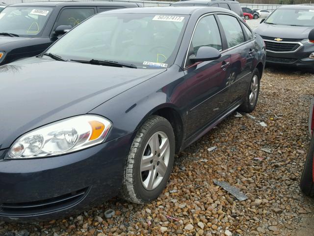 2G1WB57K691108111 - 2009 CHEVROLET IMPALA LS BLUE photo 2