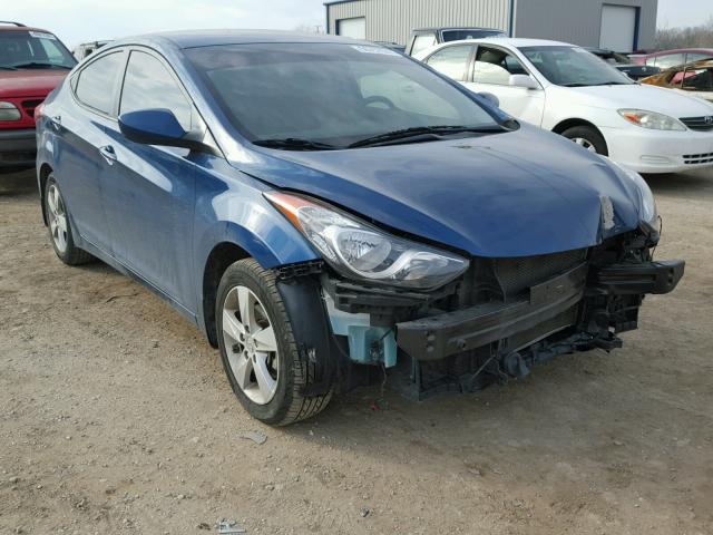 KMHDH4AE6DU944746 - 2013 HYUNDAI ELANTRA GL BLUE photo 1