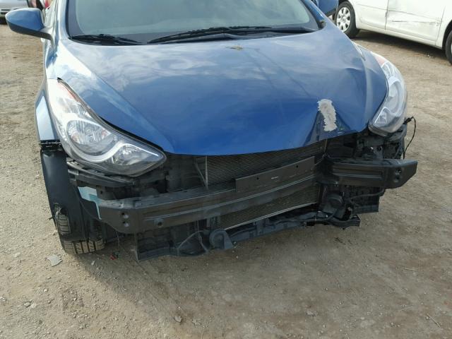 KMHDH4AE6DU944746 - 2013 HYUNDAI ELANTRA GL BLUE photo 9