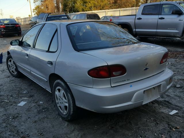 1G1JF524327406762 - 2002 CHEVROLET CAVALIER L SILVER photo 3