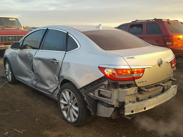 1G4PS5SK9C4219021 - 2012 BUICK VERANO SILVER photo 3