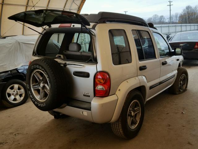 1J4GK38K74W257007 - 2004 JEEP LIBERTY RE SILVER photo 4