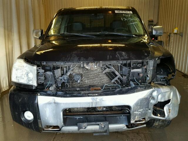 1N6AA07B54N510925 - 2004 NISSAN TITAN XE BLACK photo 9