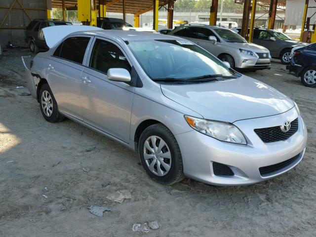 2T1BU4EEXAC523199 - 2010 TOYOTA COROLLA BA SILVER photo 1