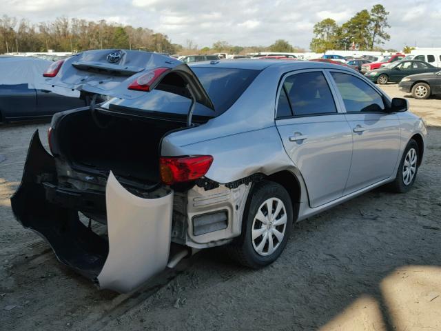 2T1BU4EEXAC523199 - 2010 TOYOTA COROLLA BA SILVER photo 4