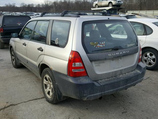 JF1SG63645H731665 - 2005 SUBARU FORESTER 2 SILVER photo 3