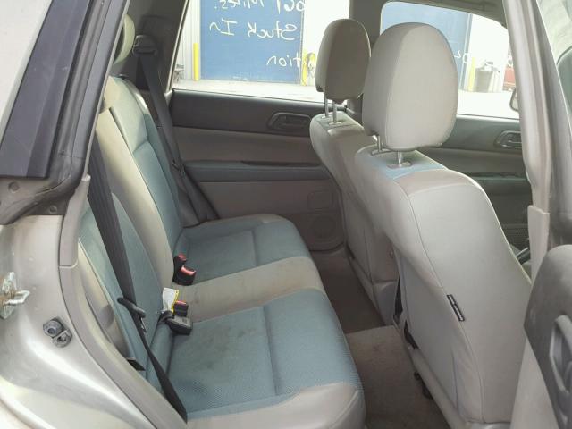 JF1SG63645H731665 - 2005 SUBARU FORESTER 2 SILVER photo 6