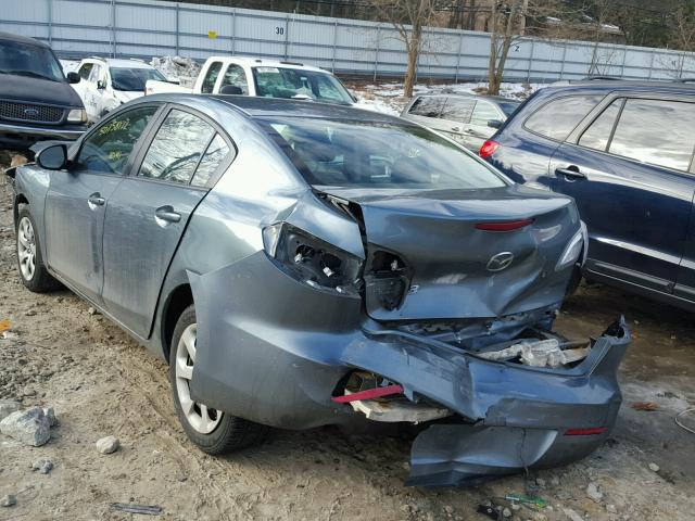 JM1BL1TG1D1722415 - 2013 MAZDA 3 I BLUE photo 3