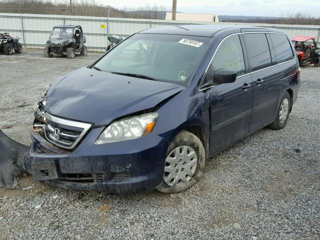 5FNRL38257B107790 - 2007 HONDA ODYSSEY LX BLUE photo 2