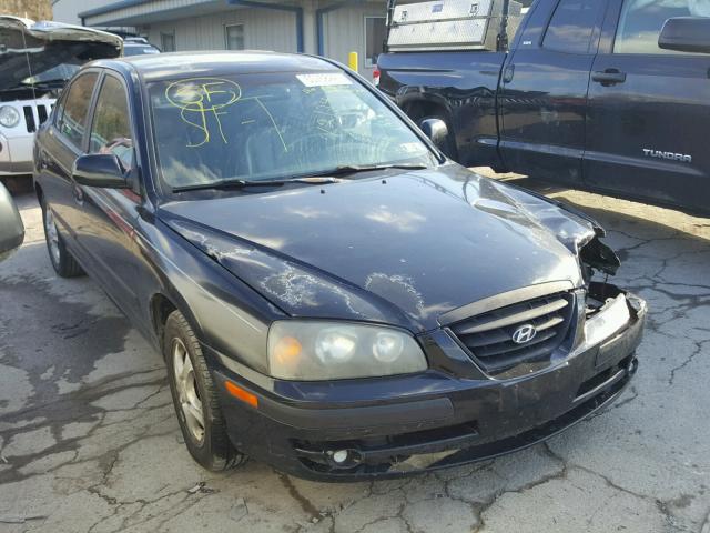 KMHDN46D84U869721 - 2004 HYUNDAI ELANTRA GL BLACK photo 1