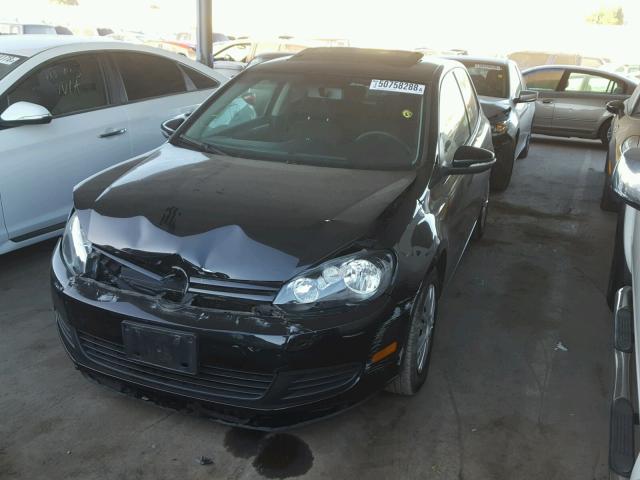 WVWBB7AJXAW360331 - 2010 VOLKSWAGEN GOLF BLACK photo 2