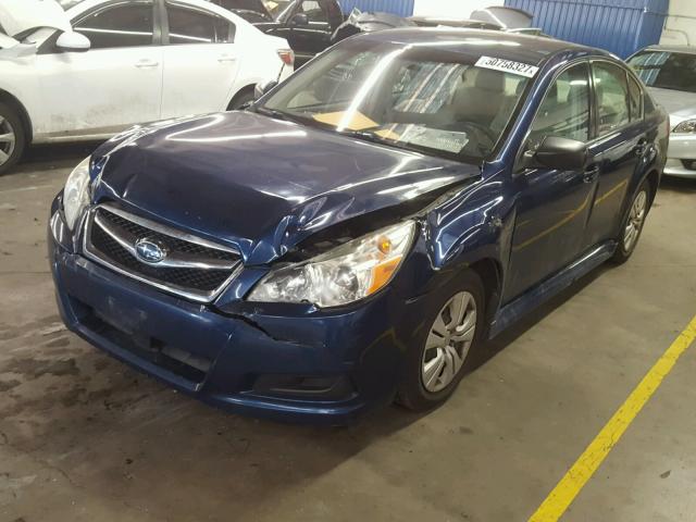 4S3BMCA63A3210349 - 2010 SUBARU LEGACY 2.5 BLUE photo 2