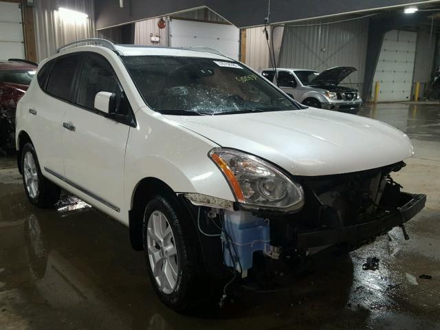 JN8AS5MV9DW133266 - 2013 NISSAN ROGUE S WHITE photo 1