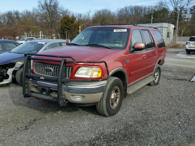 1FMPU18L5YLB37447 - 2000 FORD EXPEDITION RED photo 2