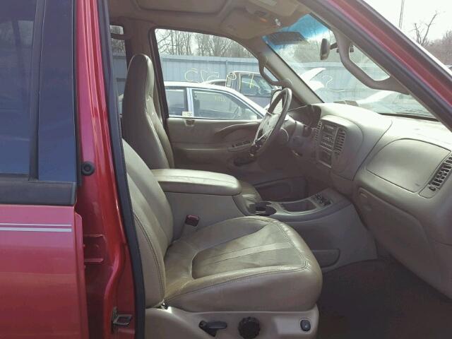 1FMPU18L5YLB37447 - 2000 FORD EXPEDITION RED photo 5