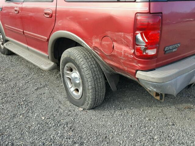 1FMPU18L5YLB37447 - 2000 FORD EXPEDITION RED photo 9