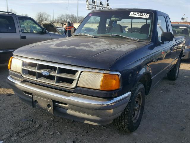1FTCR14U4PPA80992 - 1993 FORD RANGER SUP BLUE photo 2