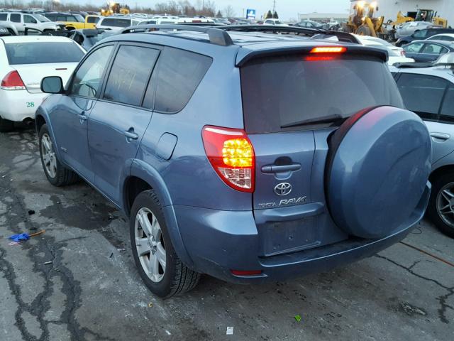 JTMZD32V786056158 - 2008 TOYOTA RAV4 SPORT BLUE photo 3