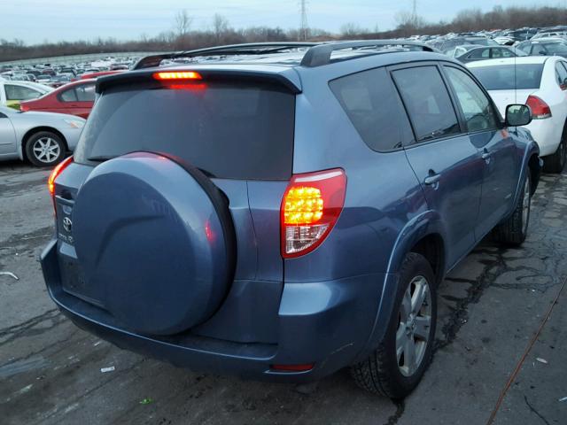 JTMZD32V786056158 - 2008 TOYOTA RAV4 SPORT BLUE photo 4