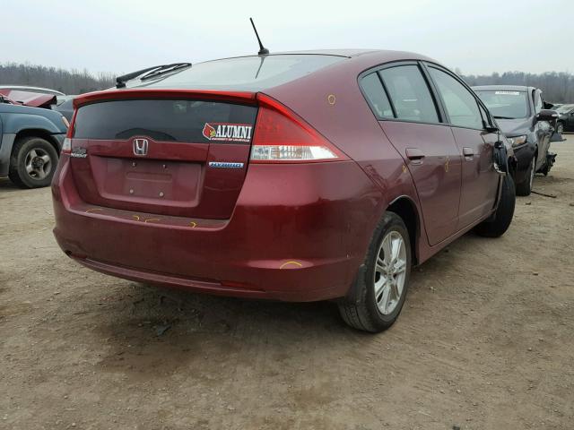 JHMZE2H7XAS029838 - 2010 HONDA INSIGHT EX RED photo 4