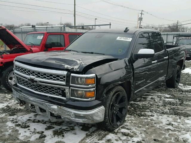 1GCVKSEC9FZ242160 - 2015 CHEVROLET SILVERADO BLACK photo 2