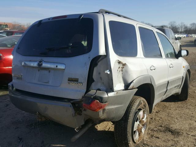 4F2YU08122KM32021 - 2002 MAZDA TRIBUTE LX GRAY photo 4