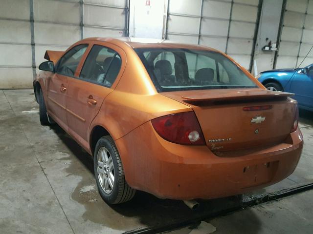 1G1AL52F357607740 - 2005 CHEVROLET COBALT LS ORANGE photo 3