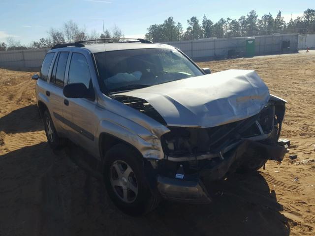 1GNDS13S742119583 - 2004 CHEVROLET TRAILBLAZE SILVER photo 1