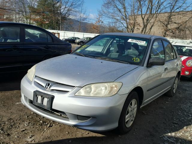 2HGES16354H563782 - 2004 HONDA CIVIC DX V SILVER photo 2