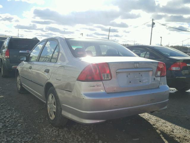 2HGES16354H563782 - 2004 HONDA CIVIC DX V SILVER photo 3