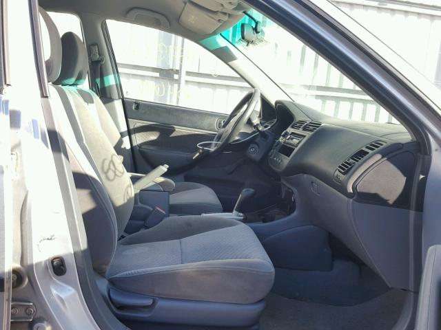 2HGES16354H563782 - 2004 HONDA CIVIC DX V SILVER photo 5