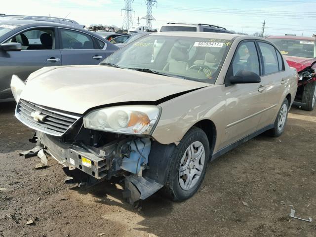 1G1ZS51F66F289319 - 2006 CHEVROLET MALIBU LS GOLD photo 2