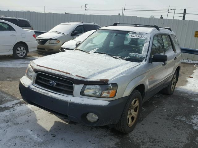 JF1SG63654H764785 - 2004 SUBARU FORESTER 2 SILVER photo 2