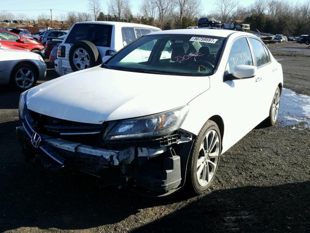 1HGCR2F59DA175026 - 2013 HONDA ACCORD SPO WHITE photo 2