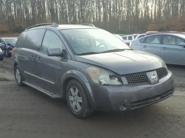 5N1BV28U14N359214 - 2004 NISSAN QUEST S GRAY photo 1