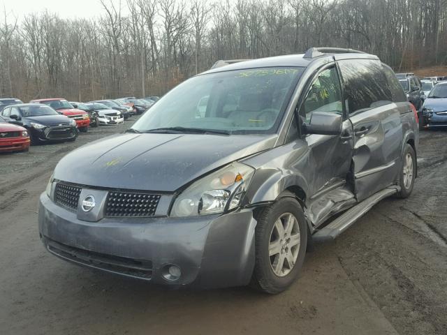 5N1BV28U14N359214 - 2004 NISSAN QUEST S GRAY photo 2