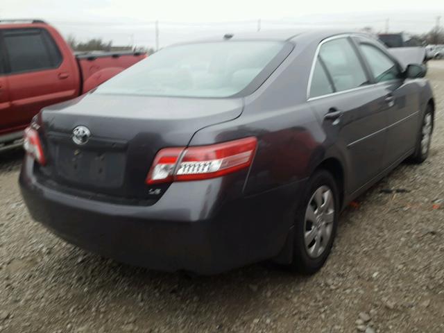 4T4BF3EKXAR003955 - 2010 TOYOTA CAMRY BASE GRAY photo 4