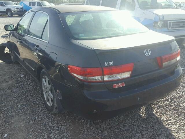 1HGCM66583A071227 - 2003 HONDA ACCORD BLACK photo 3