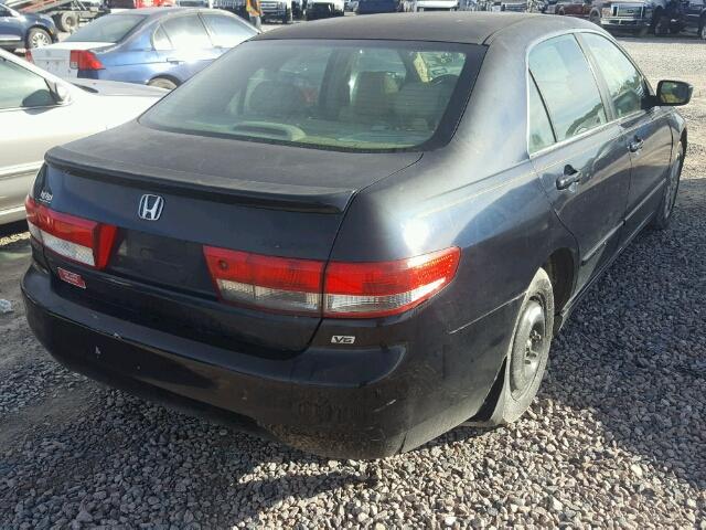 1HGCM66583A071227 - 2003 HONDA ACCORD BLACK photo 4