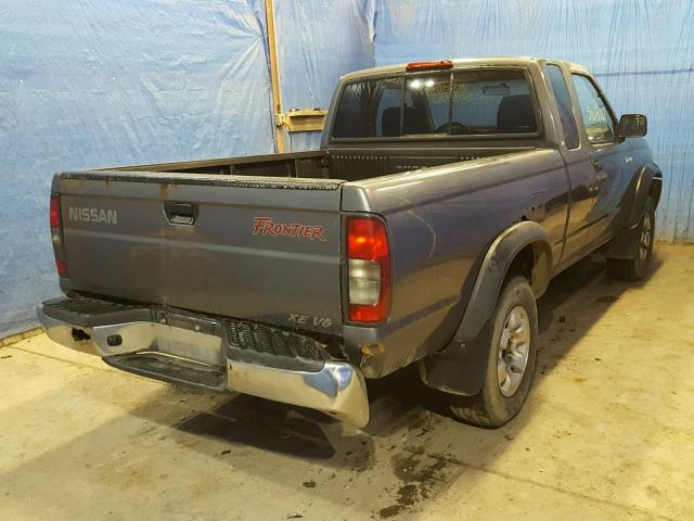 1N6ED26Y8YC432894 - 2000 NISSAN FRONTIER K GRAY photo 4