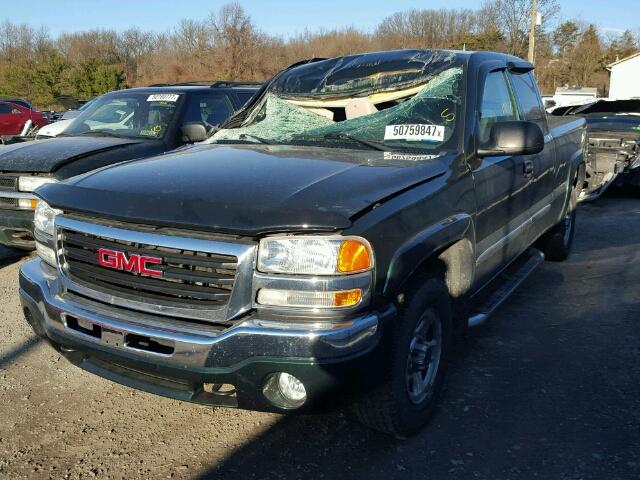 2GTEK19T341221198 - 2004 GMC NEW SIERRA GREEN photo 2