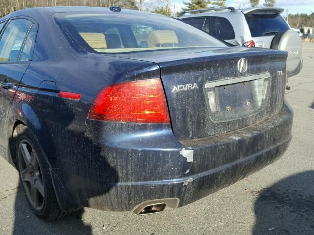 19UUA66285A004603 - 2005 ACURA TL BLUE photo 9